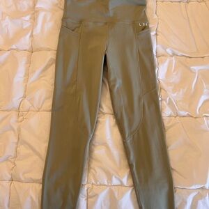 LSX Olive Green High-Rise Performance Leggings